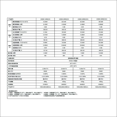 HXEM商用全直流变频热水机水循环系列HXEM-12RM/HC