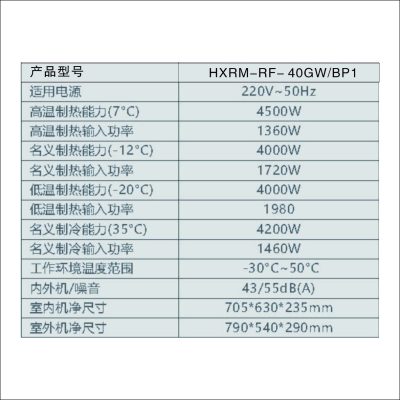 HXEM全直流变频空气源热泵热风机HXRM-RF-40GW/BP1
