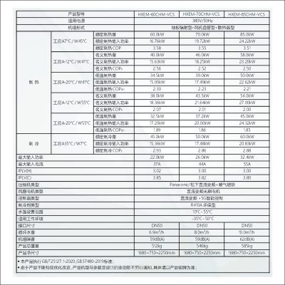 HXEM商用变频冷暖机整体机侧出风系列HXEM-60CHM-VCS